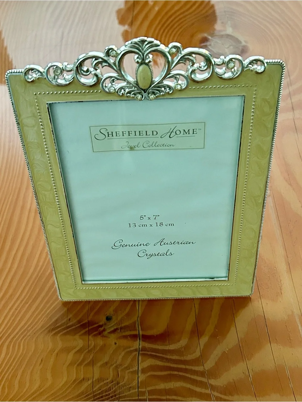 Sheffield Home Cream and Silver Ornate Photo Frame 5x7